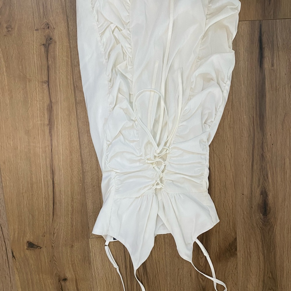 White Dress, Size Large, Blue Blush